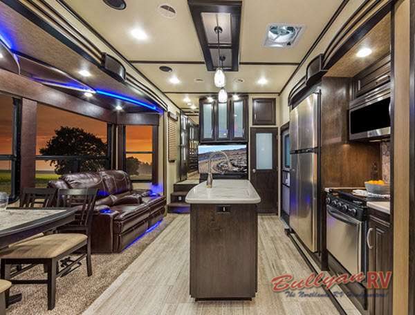 Grand Design Momentum Toy Hauler Interior