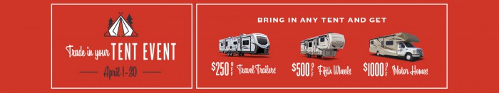 Trade in your Tent Event